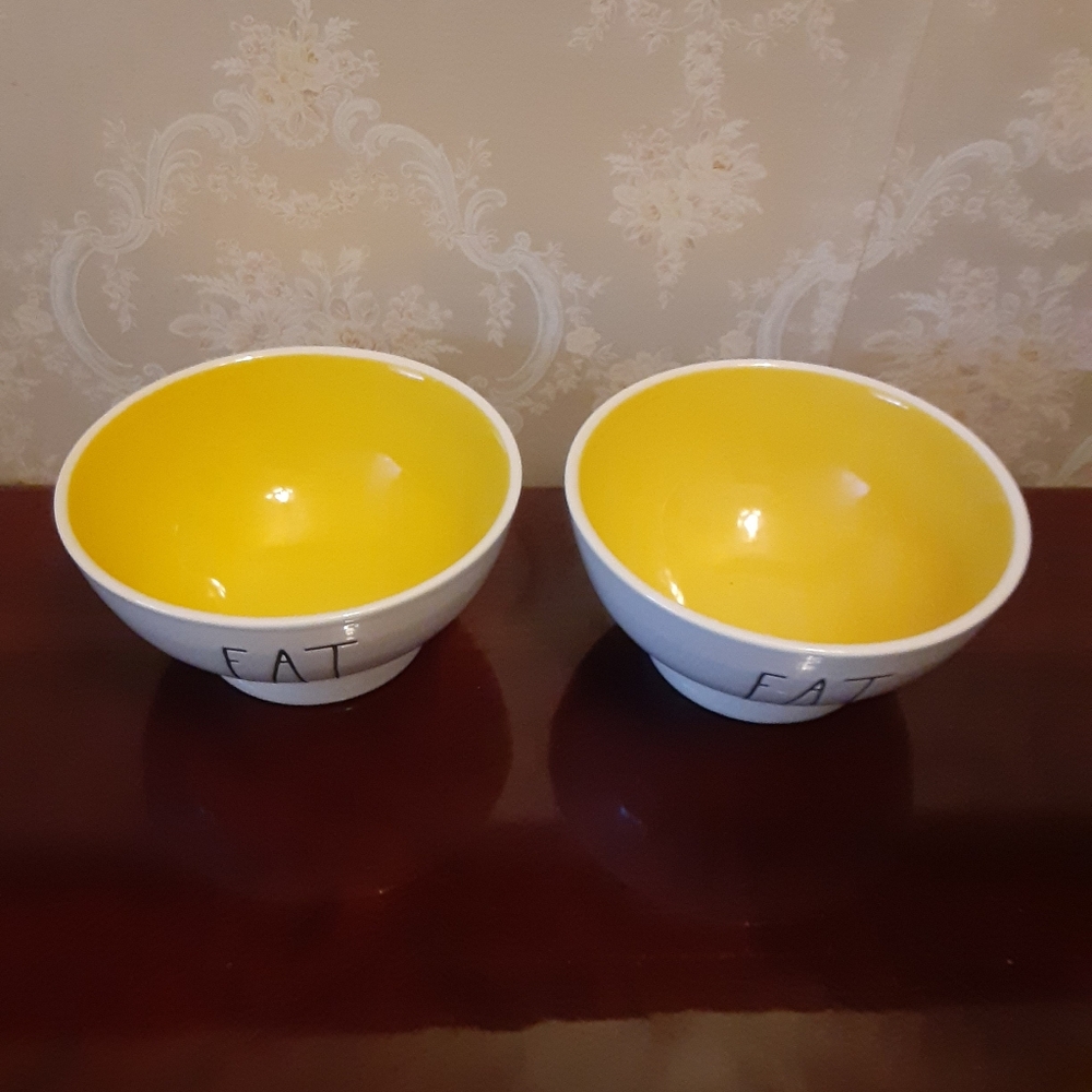 Rae Dunn Cereal Bowl “EAT” NWOT - Picture 2 of 3